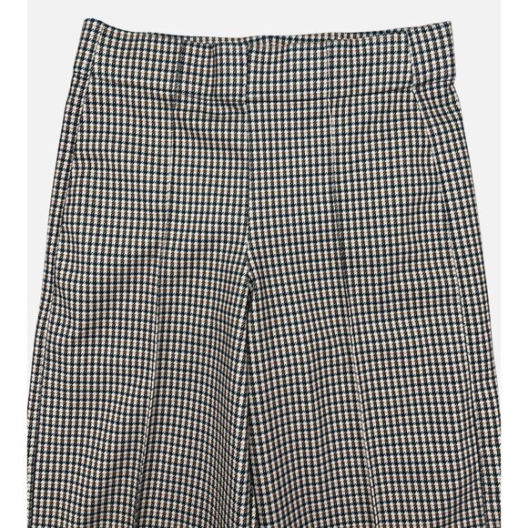 JNY Jones New York Womens Houndstooth Plaid Cropped Wide-Leg Pants Small - Picture 8 of 10
